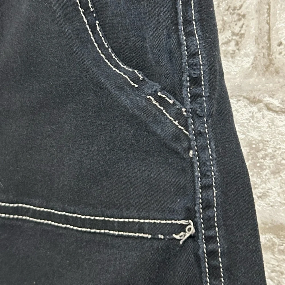 Black Denim Cargo Jeans - Picture 5 of 12